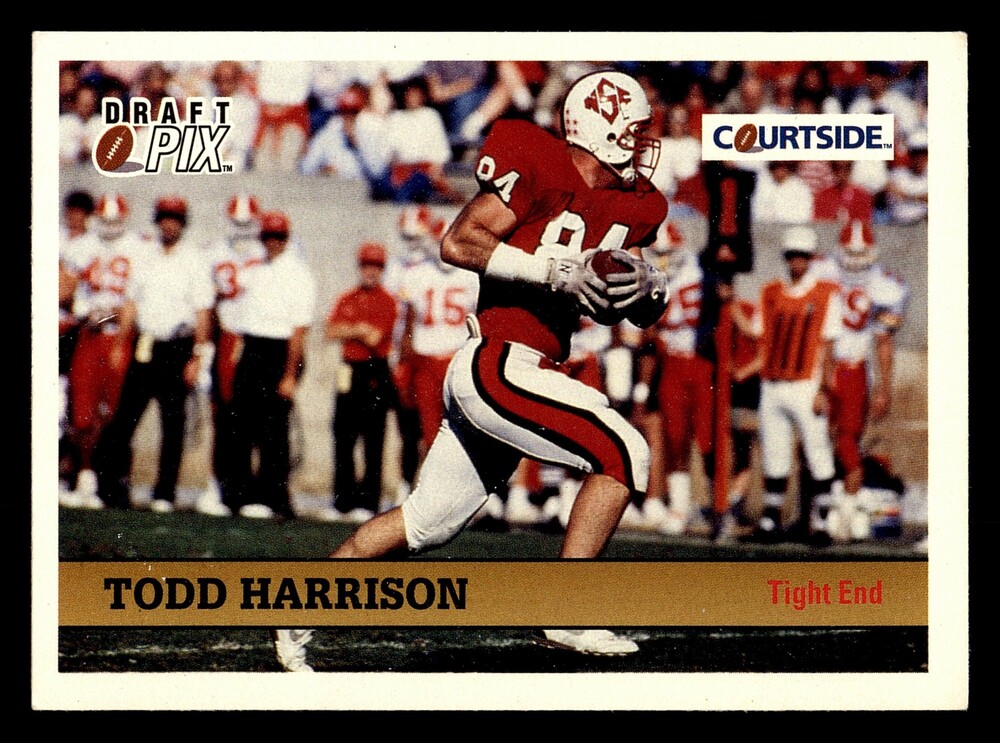 1992 Courtside Draft Pix 109 Todd Harrison Football Card NC State